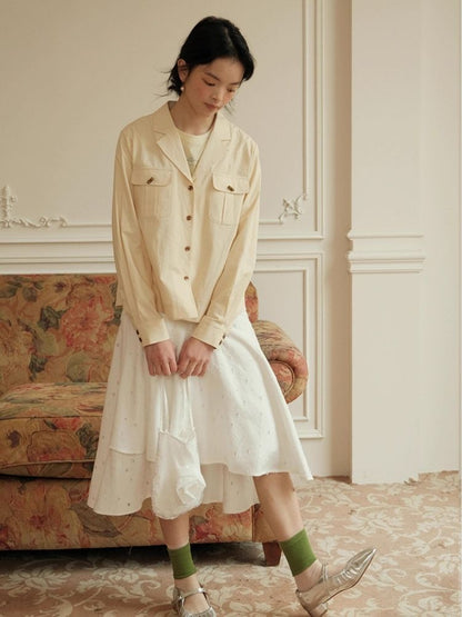 Little Daisy irregular bustier skirt【s0000007487】