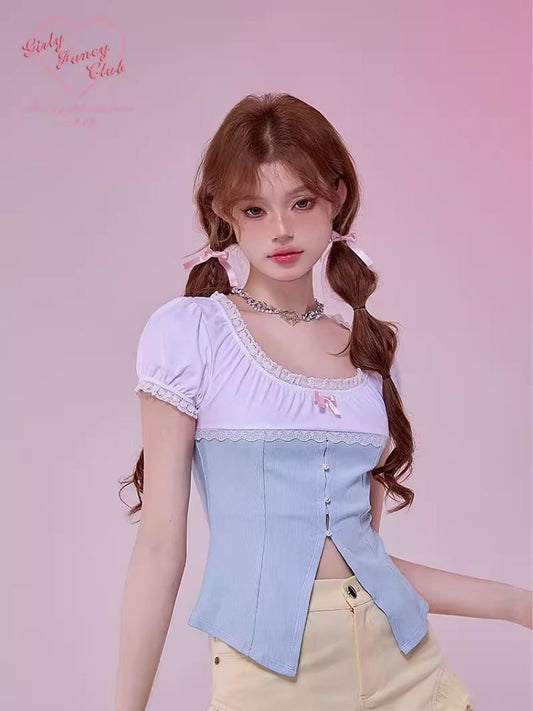 Uneck Pea RL 버튼 KO RBO CKING SPIT SIM TASHIRT [S00000066613]