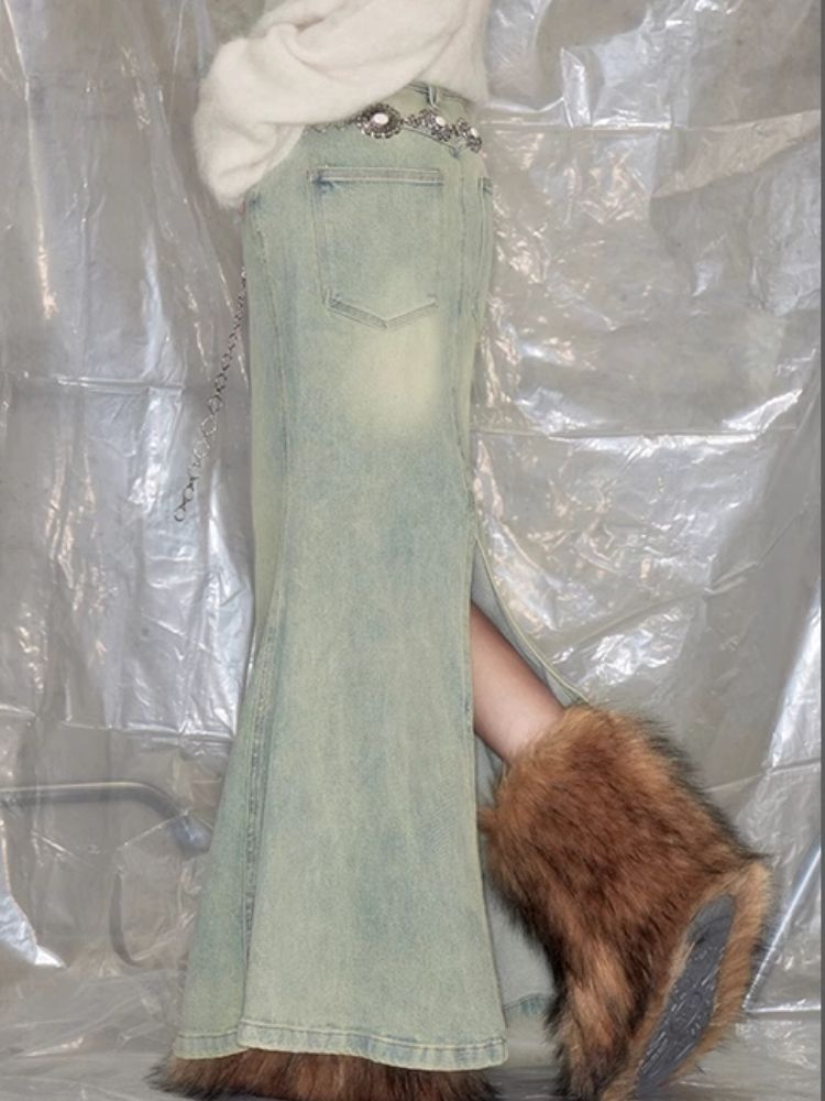 Exquisite and elegant fishtail skirt【s0000005626】