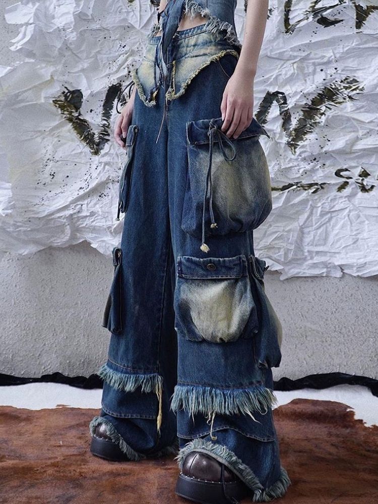 Original design wide-leg jeans 【s0000003017】