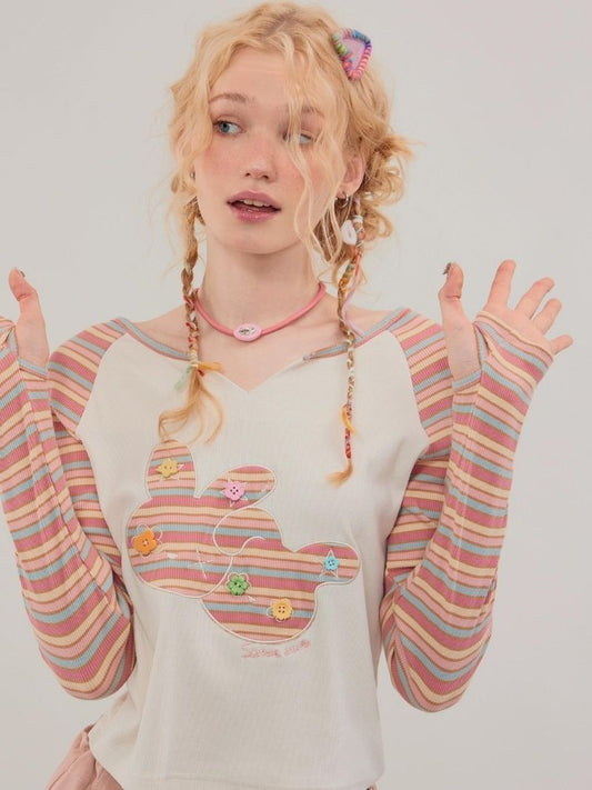 Kon Tra St Kon R V-Neck Oh G-See-D 티셔츠 [S000003105]