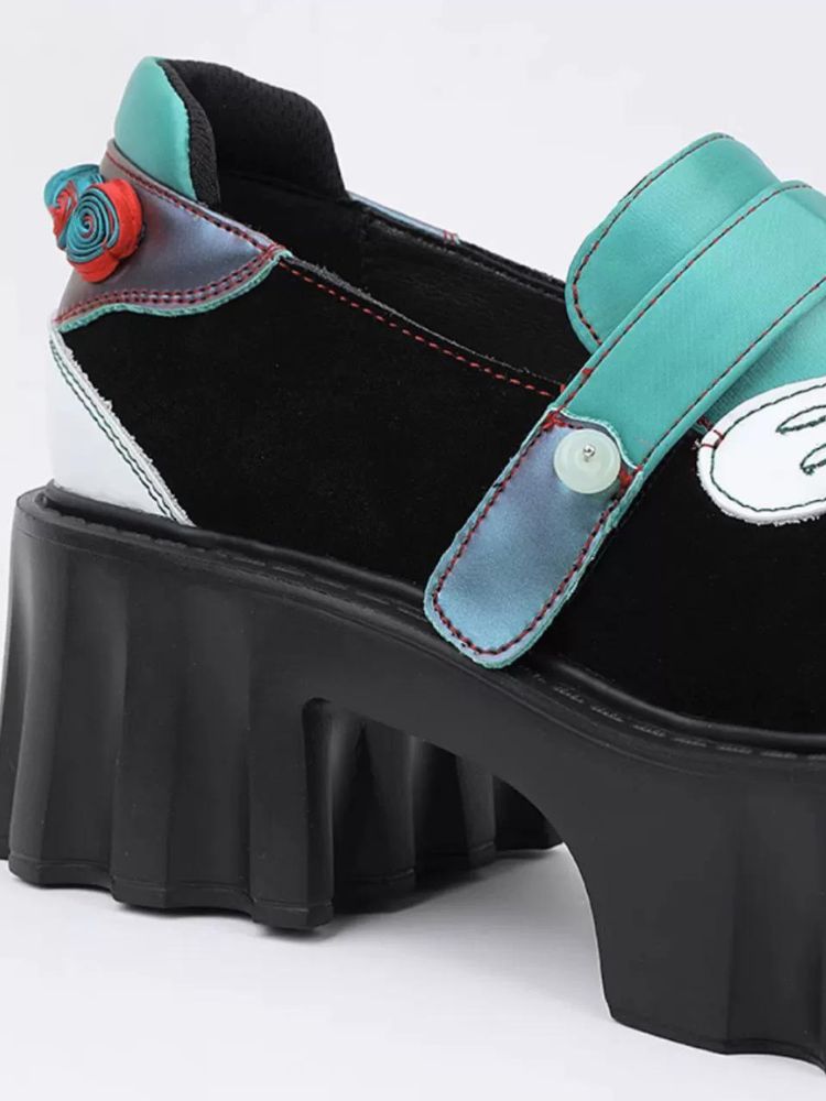 Velcro Butterfly Stitch Platform Shoes [s0000002789]