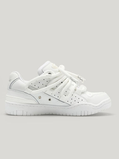 Love White Casual Sport Lace Up Sneakers【s0000002573】