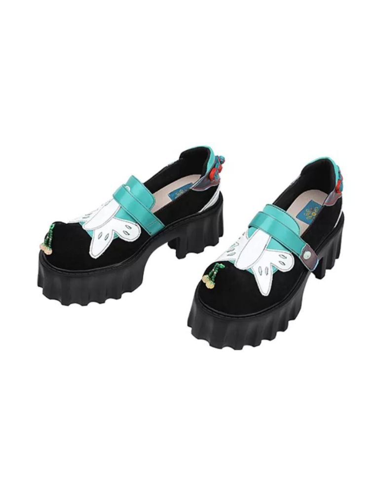 Velcro Butterfly Stitch Platform Shoes [s0000002789]