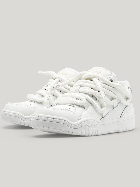 Love White Casual Sport Lace Up Sneakers【s0000002573】