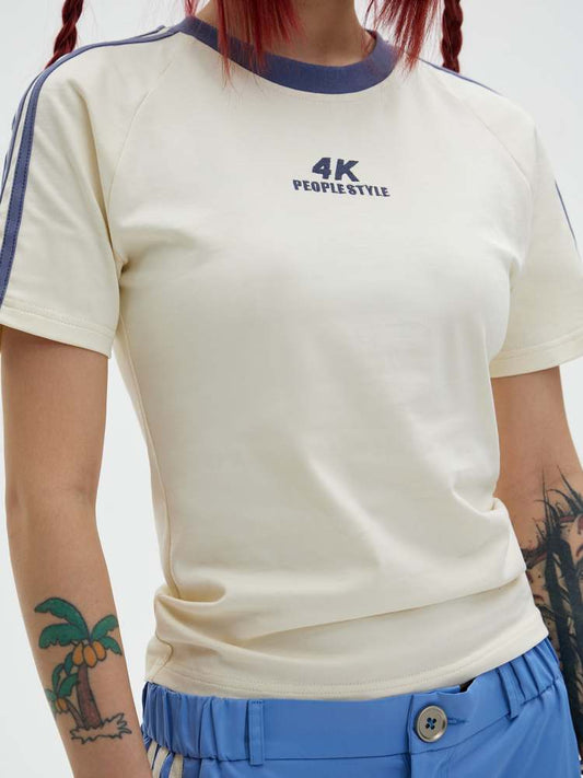 "4K" Simple Casual Plain T-Shirt【s0000006748】