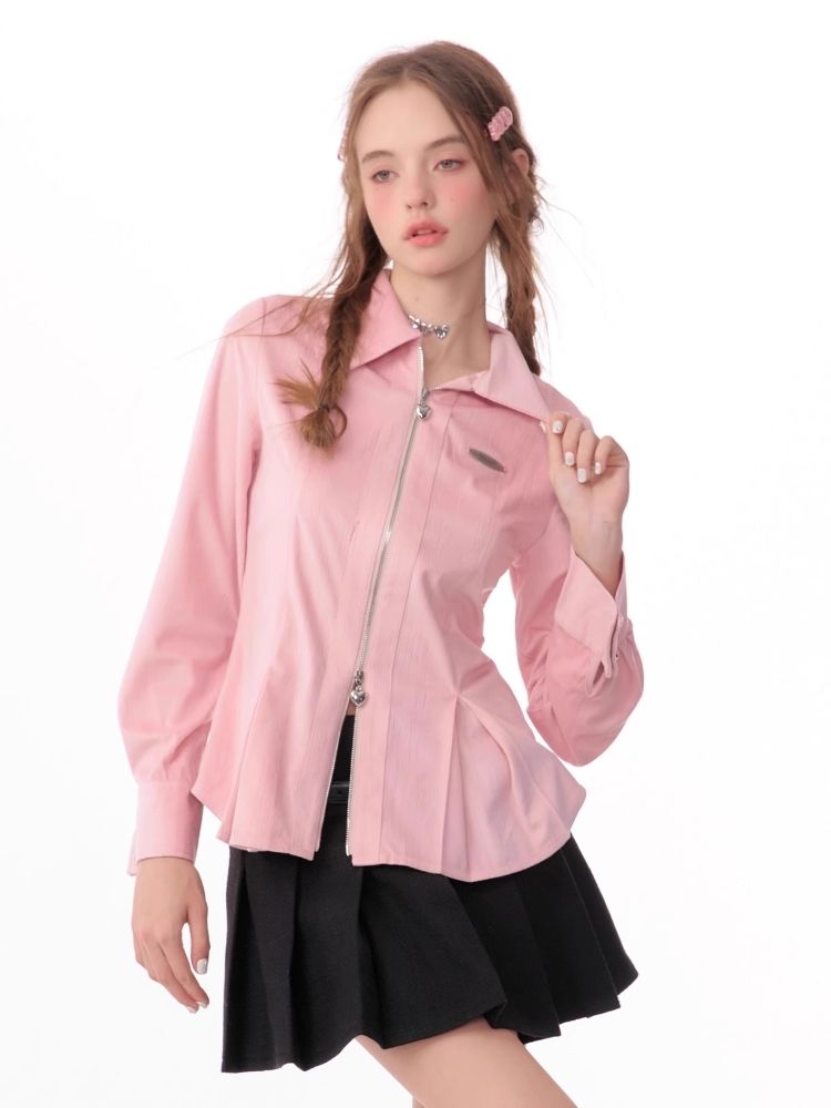 Slim thin long-sleeved blouse【s0000006150】