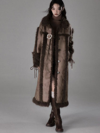 Long lamb thick coat【s0000005549】