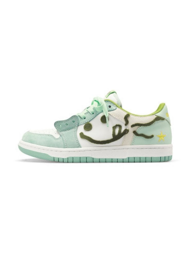 Gluttonous Cat Lace Up Sneakers Mint Green【s0000002564】