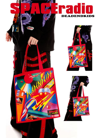 Colorful Large Canvas Tote Bag【s0000003886】