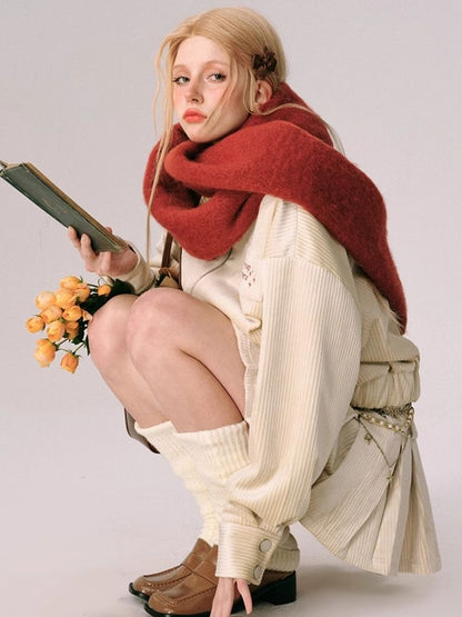 Lapel Jacket Half Skirt Two Piece Set [s0000005608]