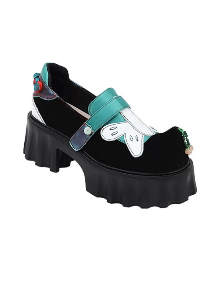 Velcro Butterfly Stitch Platform Shoes [s0000002789]