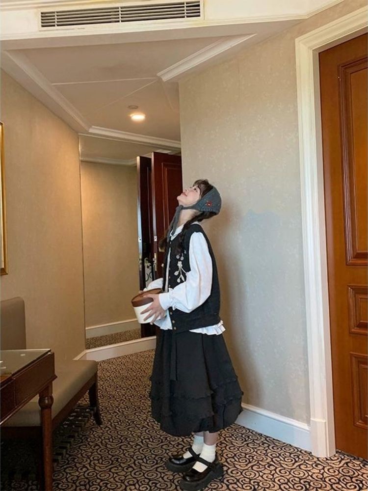 Oden ea r t-Rippem D Pod Ong 스커트 [S0000005903]