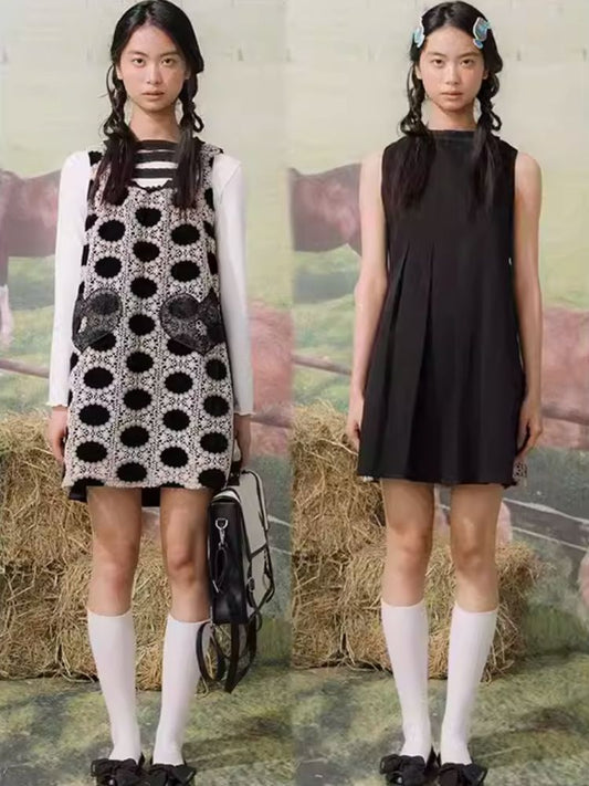 Front and Back Sleeveless Dress【s0000007700】