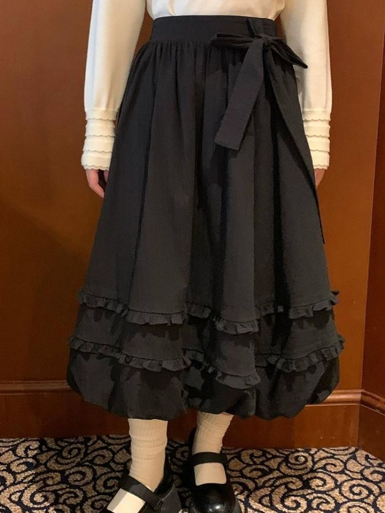 Oden ea r t-Rippem D Pod Ong 스커트 [S0000005903]