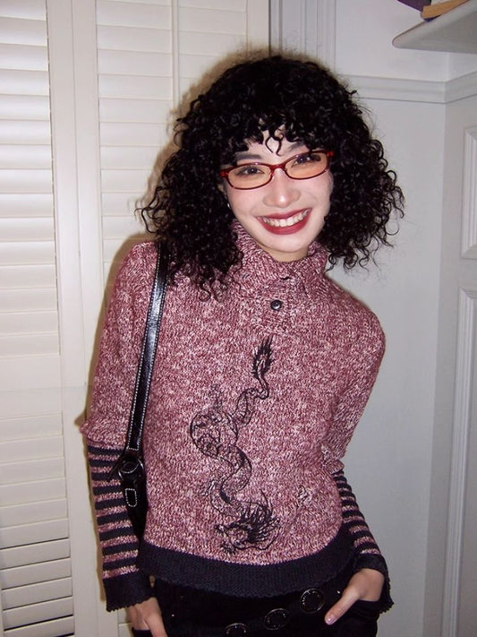 Patchwork Turtleneck Sweater【s0000005123】