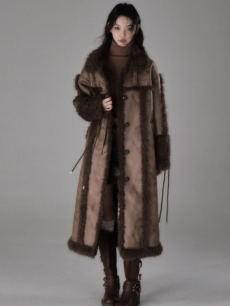 Long lamb thick coat【s0000005549】