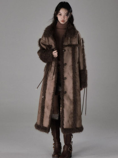 Long lamb thick coat【s0000005549】