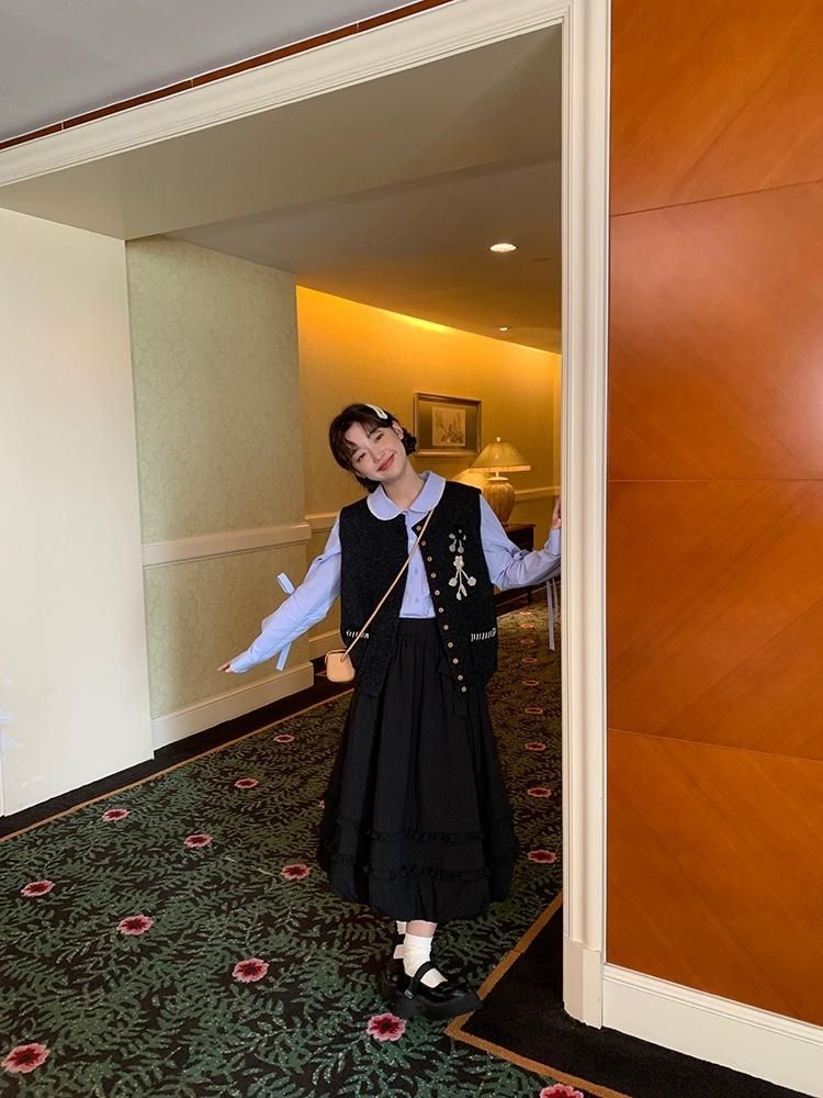 Oden ea r t-Rippem D Pod Ong 스커트 [S0000005903]