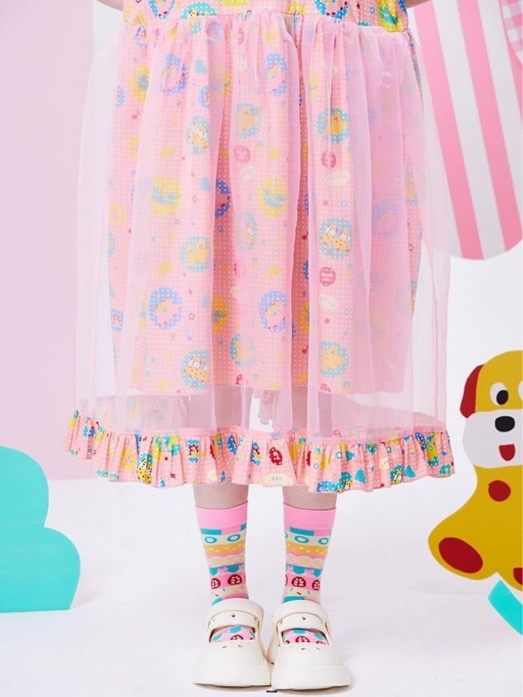 Original Print Showa Girl Dress【s0000002881】