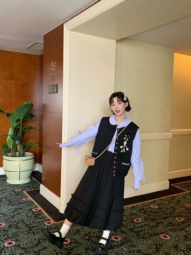 Oden ea r t-Rippem D Pod Ong 스커트 [S0000005903]