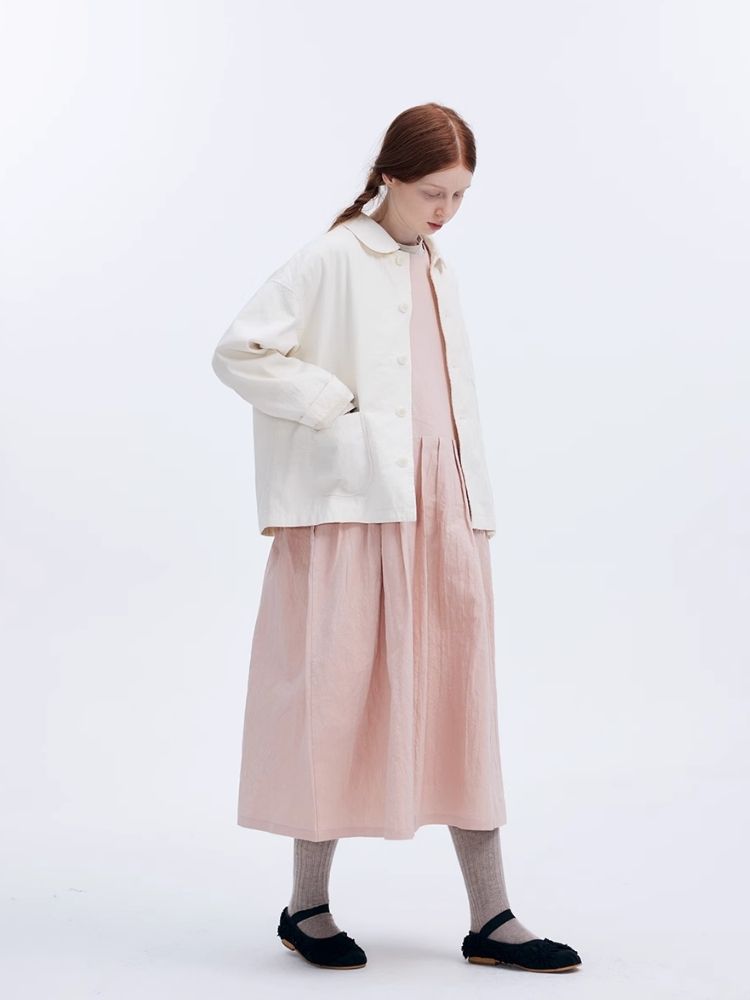 Small Round Collar Casual Short Thin Jacket【s0000007955】