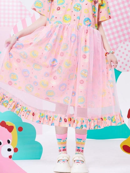 Original Print Showa Girl Dress【s0000002881】