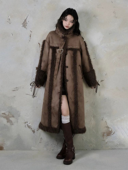 Long lamb thick coat【s0000005549】