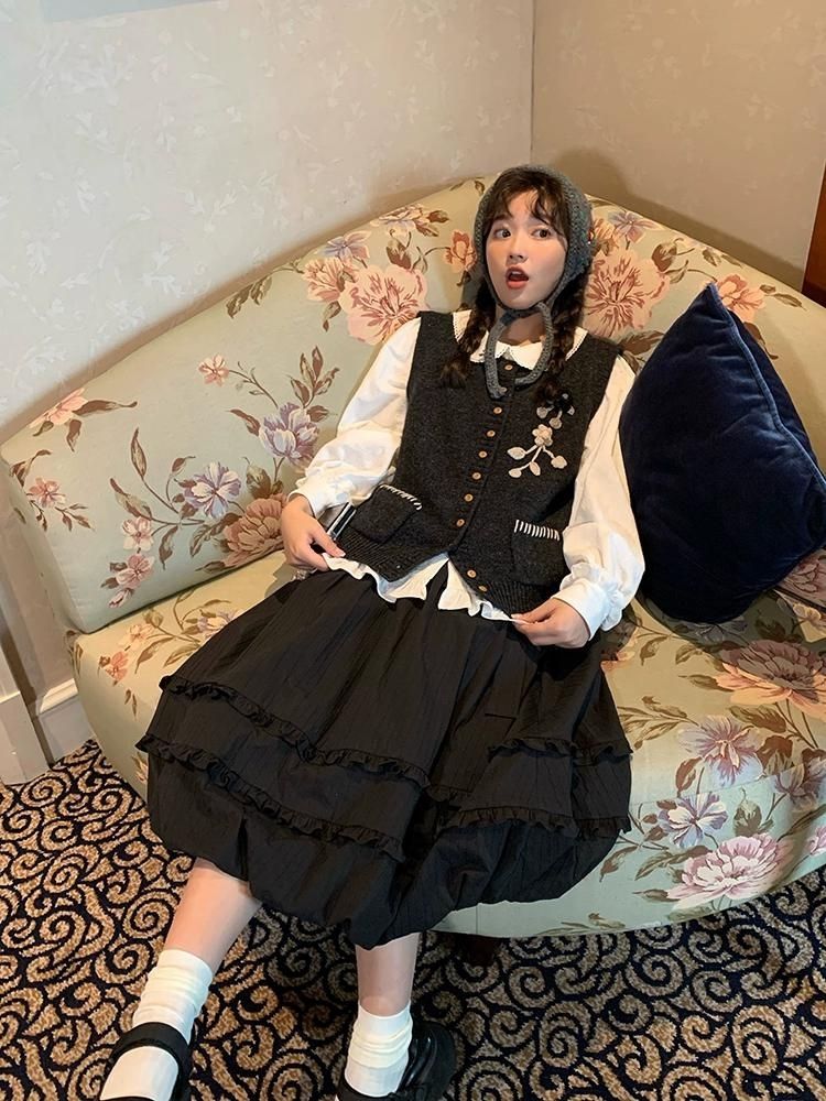 Oden ea r t-Rippem D Pod Ong 스커트 [S0000005903]