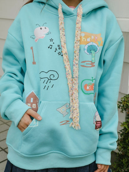 Cute Illustration Loose Hoodie【s0000003557】