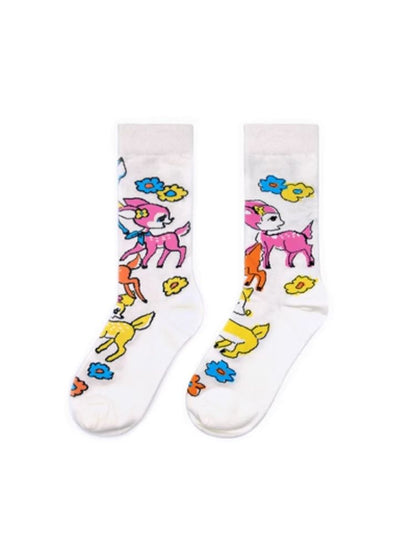 Knit Cute Asymmetrical Cotton Socks【s0000004892】