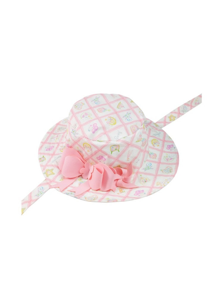 Animal Paradise Cutting Bow Double Sided Printing Sun Hat【s0000002985】