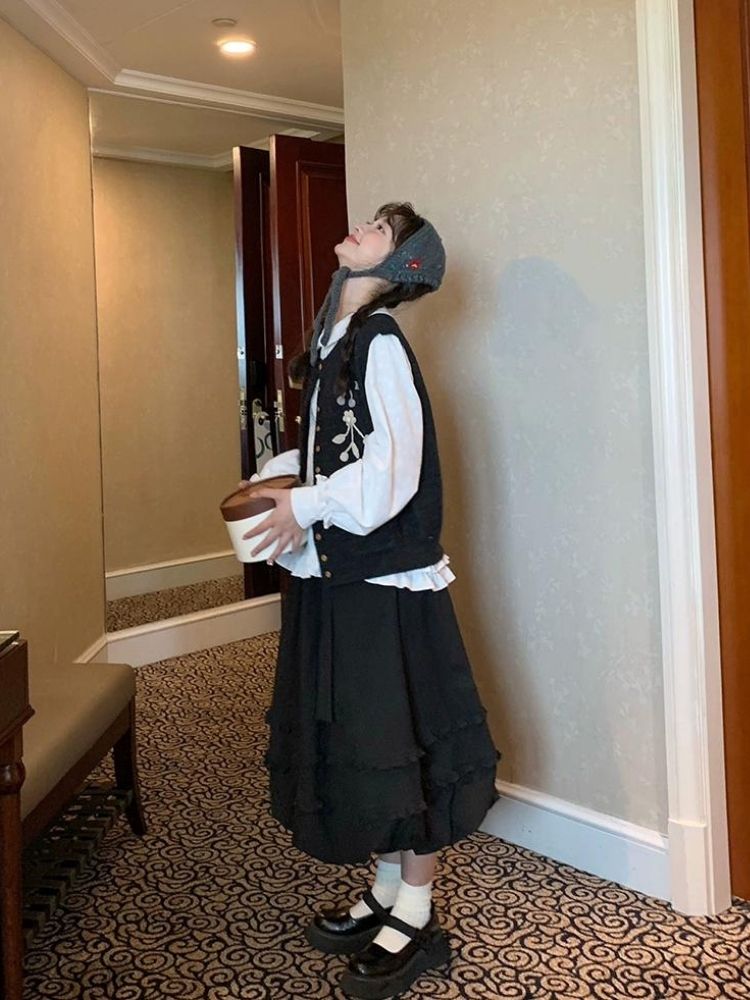 Oden ea r t-Rippem D Pod Ong 스커트 [S0000005903]