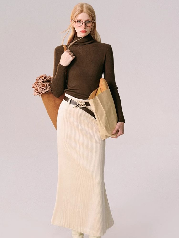 Lapel Jacket Half Skirt Two Piece Set [s0000005608]