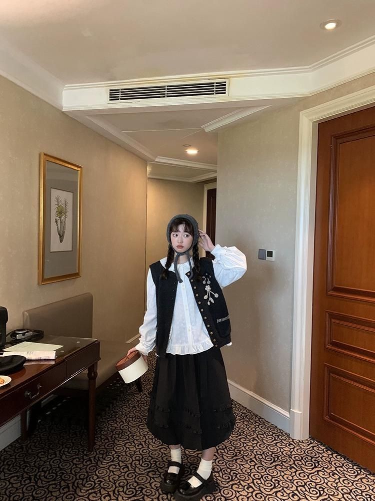 Oden ea r t-Rippem D Pod Ong 스커트 [S0000005903]