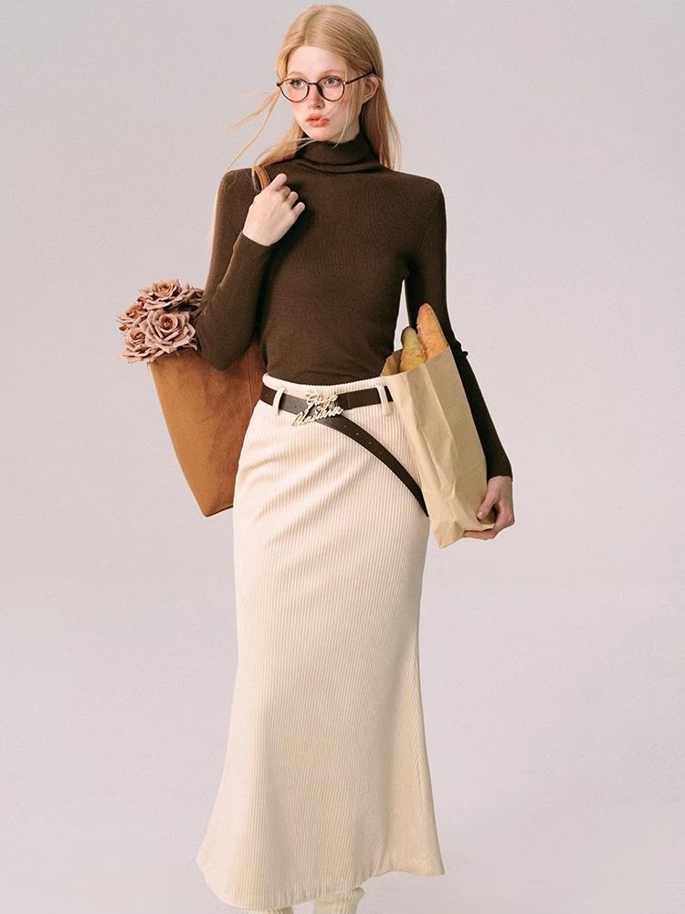 Lapel Jacket Half Skirt Two Piece Set [s0000005608]