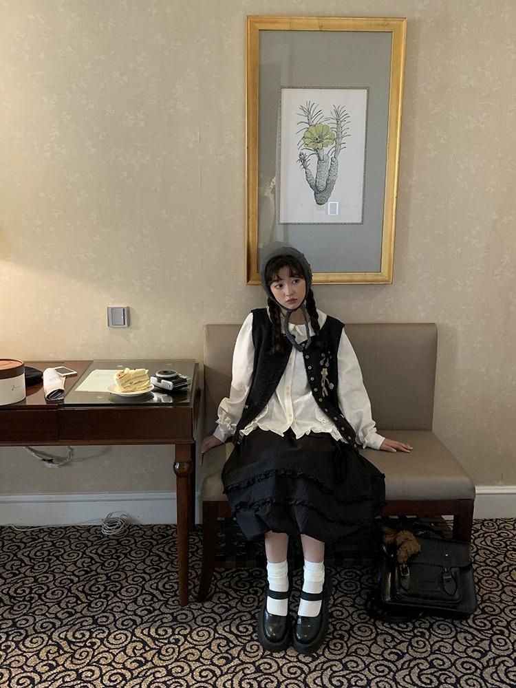 Oden ea r t-Rippem D Pod Ong 스커트 [S0000005903]