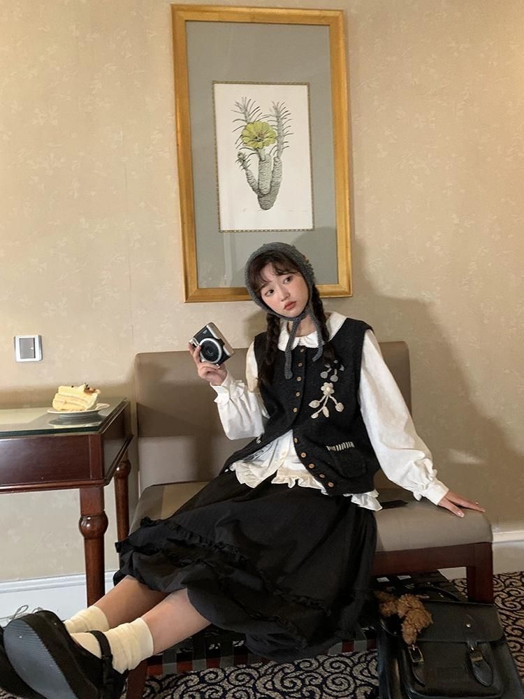 Oden ea r t-Rippem D Pod Ong 스커트 [S0000005903]