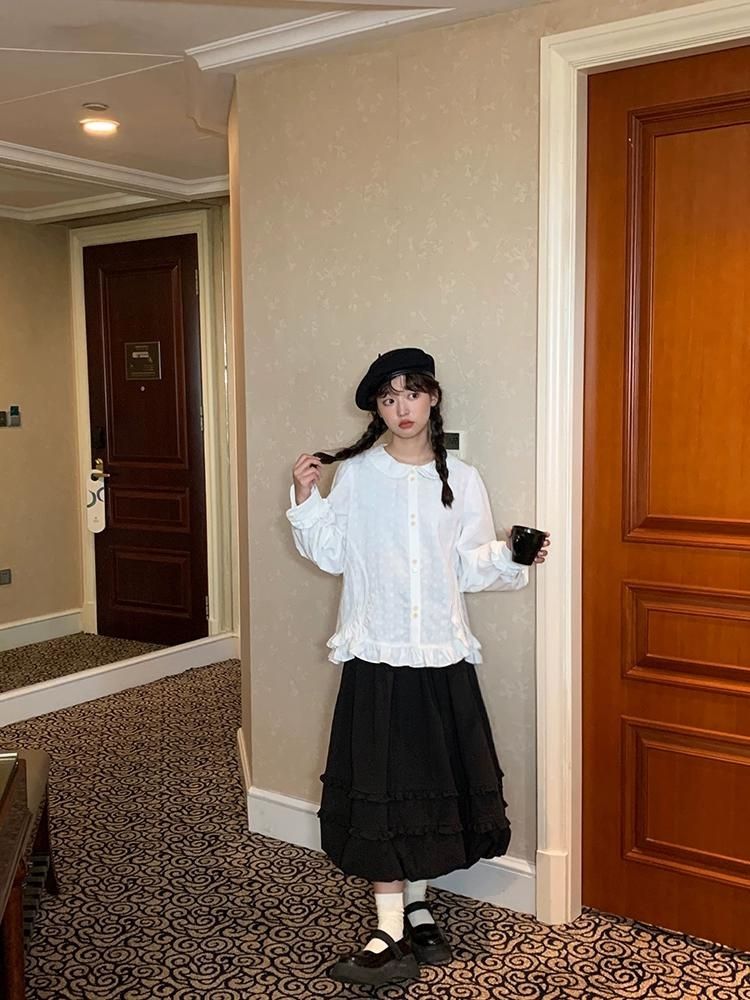 Oden ea r t-Rippem D Pod Ong 스커트 [S0000005903]