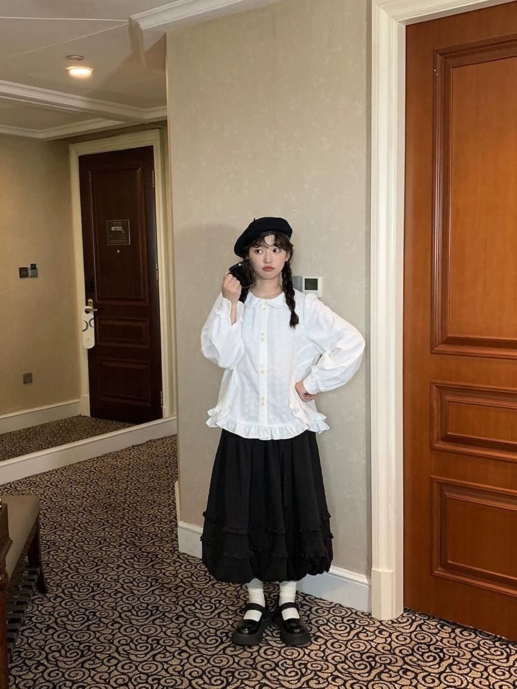 Oden ea r t-Rippem D Pod Ong 스커트 [S0000005903]