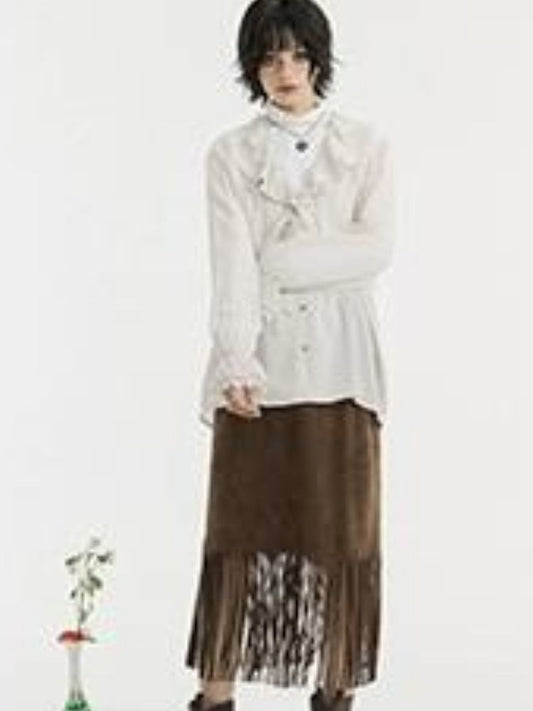 Loose casual long-sleeve shirt【s0000002974】