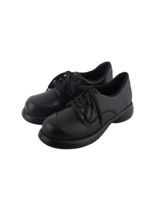 Genuine leather retro platform shoes【s0000004478】