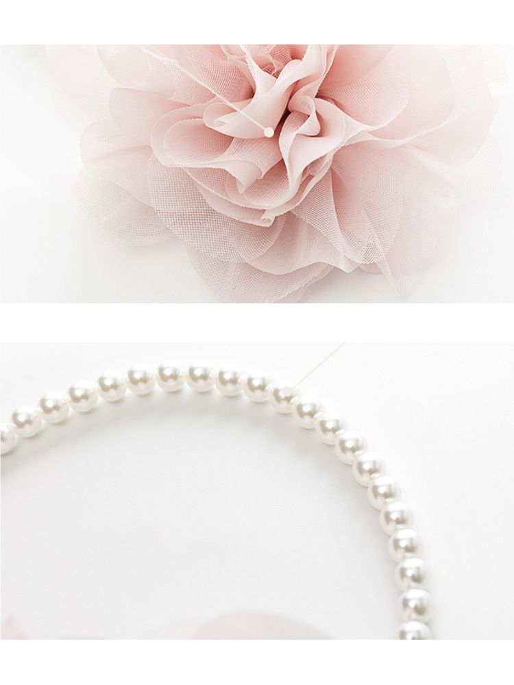 Flower rose pearl necklace/choker【s0000002011】