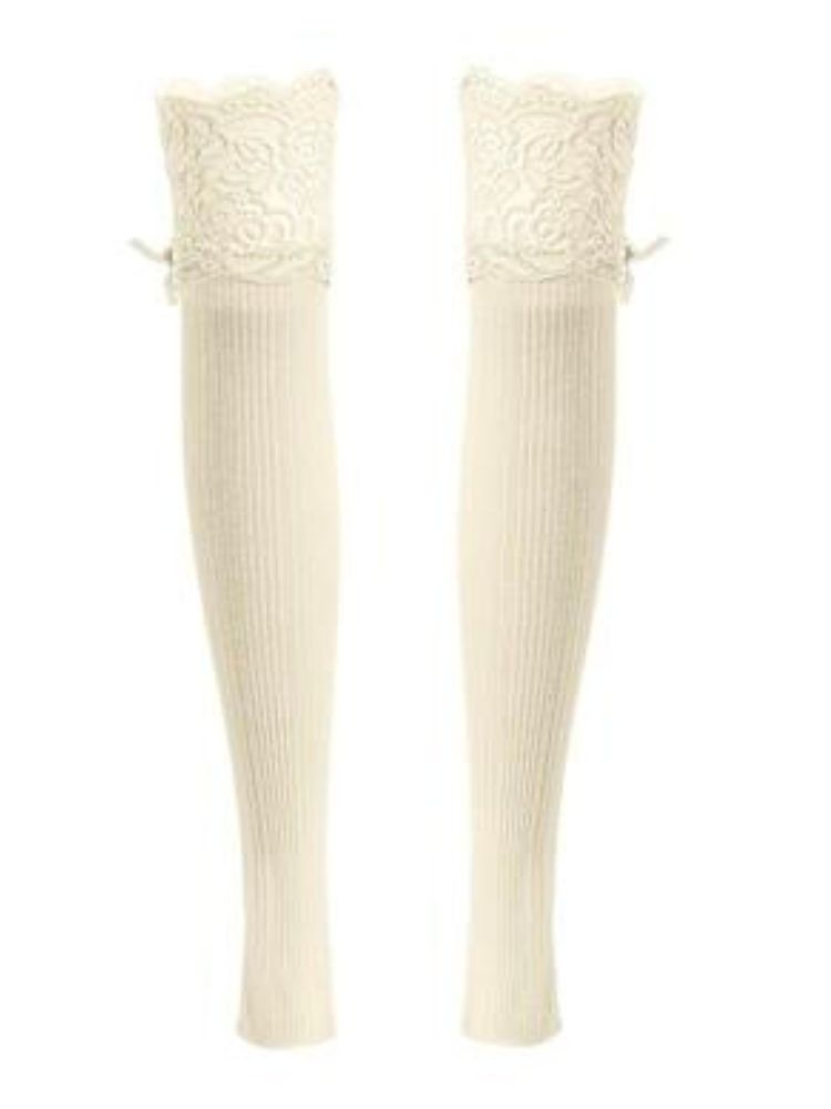 Lace knit pile leg cover【s0000002010】