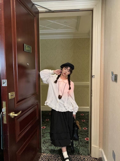 Oden ea r t-Rippem D Pod Ong 스커트 [S0000005903]