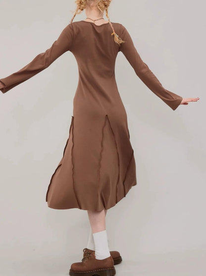 Long-sleeved slim fit dress【s0000003114】