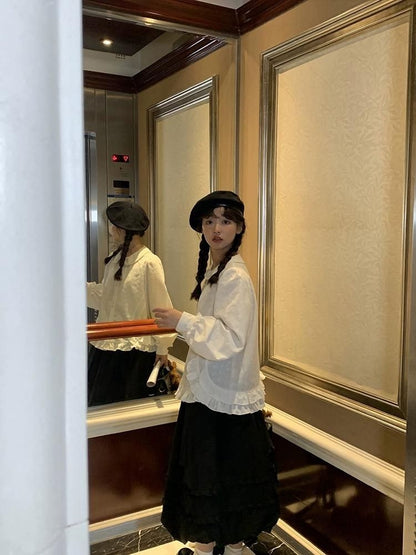 Oden ea r t-Rippem D Pod Ong 스커트 [S0000005903]