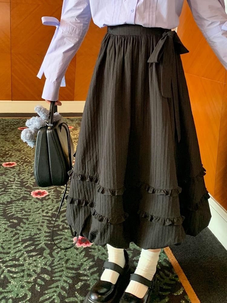 Oden ea r t-Rippem D Pod Ong 스커트 [S0000005903]