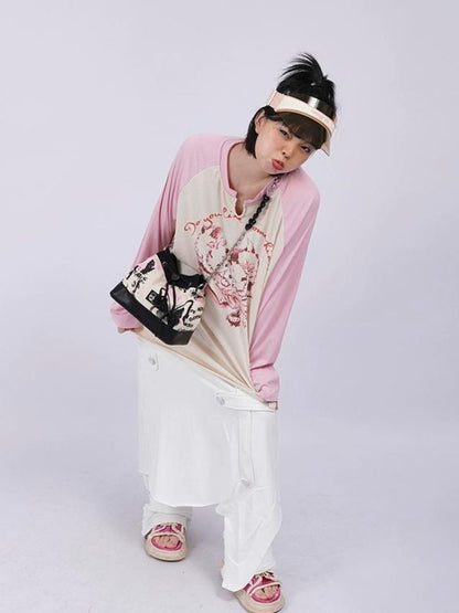 Sweet cool shoulder Messenger bucket bag【s0000003310】 