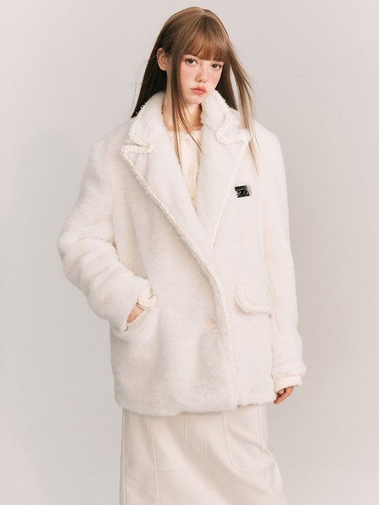 Furry Hairy Twist Jacket Coat【s0000003863】